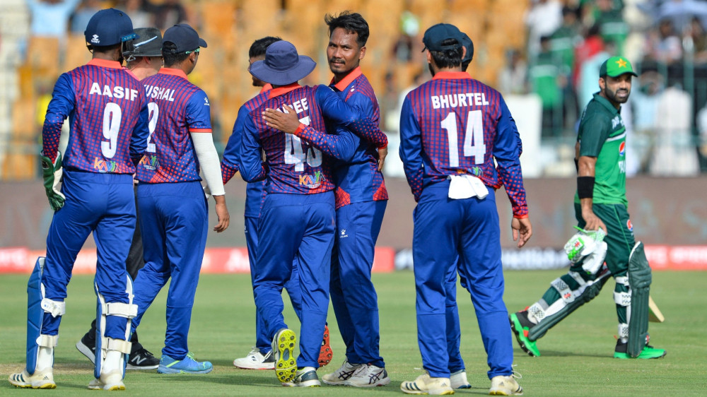 नेपाल पाकिस्तानसँग २३८ रनको फराकिलो अन्तरले पराजित