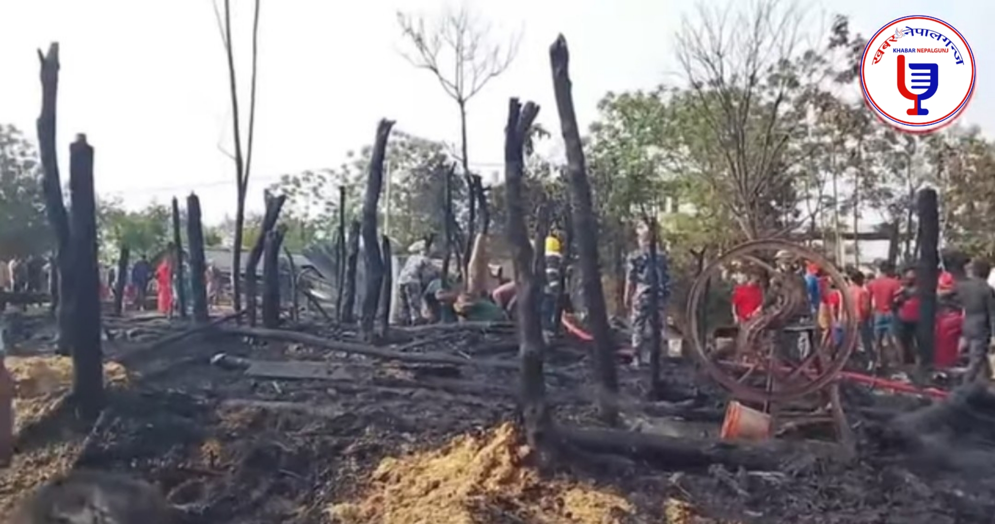 डुडुवागाउँपालिका–१ रामनगर पाझामा आगलागी, लत्ताकपडा र नगदसहित सुन–चाँदी खरानी