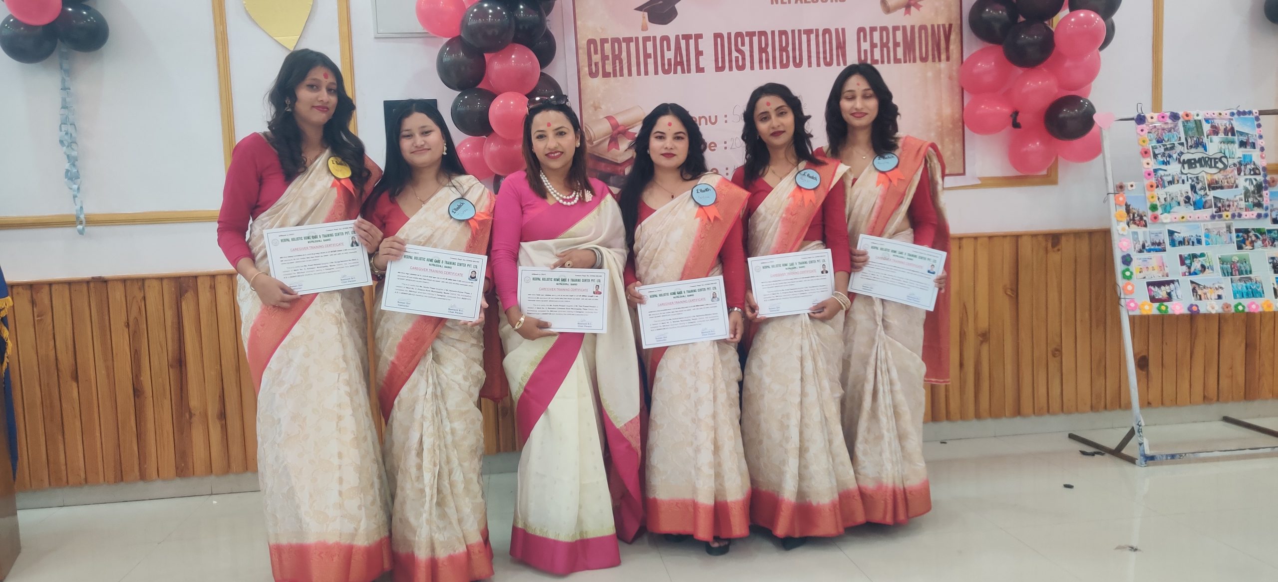 सीपको कदर: हरपल होलिस्टिक होम केयरले विद्यार्थीलाई प्रमाणपत्र प्रदान ।